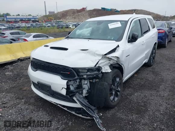 2022 Dodge Durango R/T with VIN 1C4SDJCT8NC105416, listed as a IAAI auction lot 42988581 with 27,043 mi miles and . Bid and sale history available at DreamBid. Image 2.