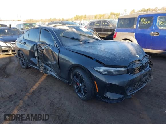 ✅ 2024 BMW 3 Series M340i xDrive • VIN: 3MW49FF0XR8E15313 • Lot: 41385641. Listed on IAAI with 2,914 mi. Free auction sales archive from the USA and detailed vehicle history report at DreamBid. Image 1.