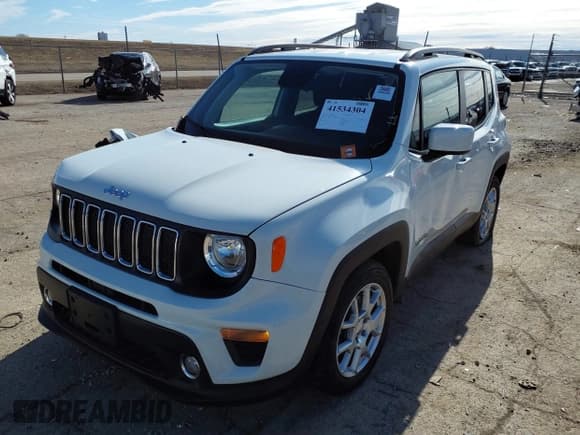 ✅ 2020 Jeep Renegade Altitude • VIN: ZACNJABB8LPL91658 • Lot: 41534304. Listed on IAAI with 76,135 mi. Free auction sales archive from the USA and detailed vehicle history report at DreamBid. Image 2.