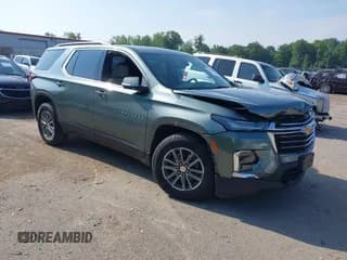✅ 2022 Chevrolet Traverse LT Cloth • VIN: 1GNEVGKW0NJ189923 • Lot: 42744307. Wystawiony na IAAI z przebiegiem 52 382 mil. Bezpłatny archiwum sprzedaży aukcyjnych z USA i szczegółowy raport historii pojazdu na DreamBid. Zdjęcie 1.