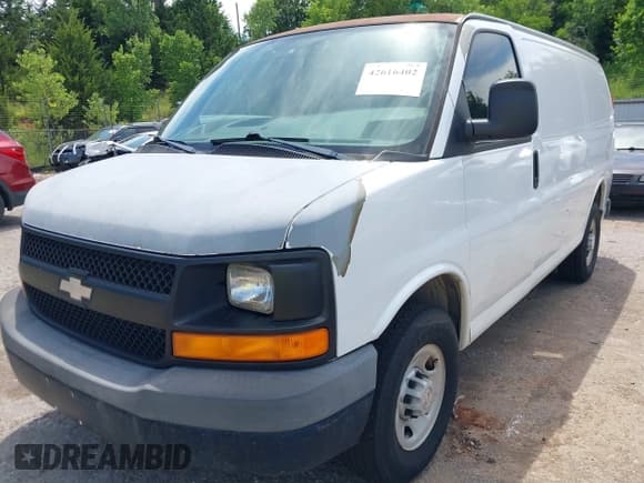 ✅ 2009 Chevrolet Express Cargo • VIN: 1GCGG25C991136904 • Lot: 42616402. Listed on IAAI with 165,309 mi. Free auction sales archive from the USA and detailed vehicle history report at DreamBid. Image 2.