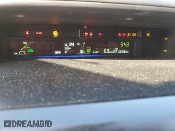 ✅ 2016 Toyota Prius Five • VIN: JTDZN3EU3GJ043693 • Lot: 91869655. Listed on Copart with 221,898 mi. Free auction sales archive from the USA and detailed vehicle history report at DreamBid. Image 9.