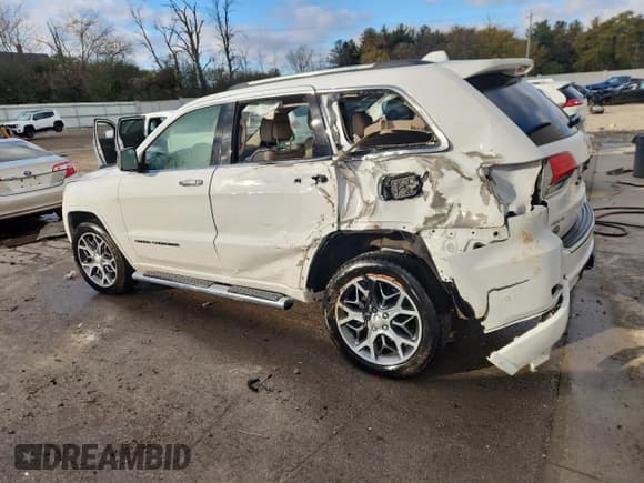 ✅ 2020 Jeep Grand Cherokee High Altitude • VIN: 1C4RJFCG1LC376287 • Lot: 89928115. Listed on Copart with 55,195 mi. Free auction sales archive from the USA and detailed vehicle history report at DreamBid. Image 2.