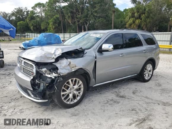 ✅ 2015 Dodge Durango Citadel • VIN: 1C4RDHEG5FC244346 • Lot: 90579265. Listed on Copart with 183,990 mi. Free auction sales archive from the USA and detailed vehicle history report at DreamBid. Image 1.