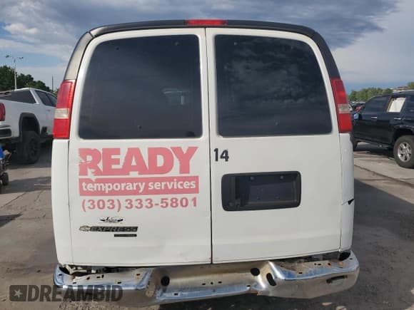 ✅ 2013 Chevrolet Express Passenger LT • VIN: 1GAZG1FG1D1121397 • Lot: 64763735. Listed on Copart with Not provided. Free auction sales archive from the USA and detailed vehicle history report at DreamBid. Image 6.