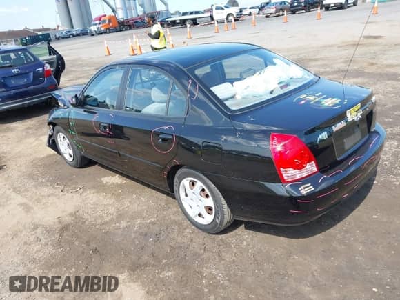 2006 Hyundai Elantra GLS with VIN KMHDN46D56U368854, listed as a IAAI auction lot 43147570 with 75,384 mi miles and . Bid and sale history available at DreamBid. Image 3.