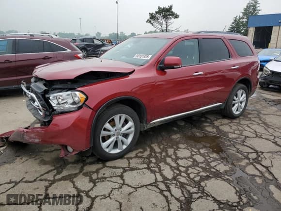 ✅ 2013 Dodge Durango Crew • VIN: 1C4RDJDG1DC690239 • Лот: 60101925. Опубликован ранее на Copart с пробегом 64 971 миль. Бесплатный доступ к архиву аукционных продаж из США и подробный отчёт об истории автомобиля на DreamBid. Изображение 1.