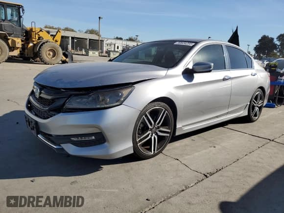 ✅ 2016 Honda Accord Sport • VIN: 1HGCR2F50GA132327 • Lot: 90634285. Listed on Copart with 176,731 mi. Free auction sales archive from the USA and detailed vehicle history report at DreamBid. Image 1.