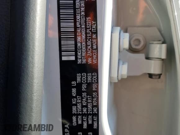 ✅ 2020 Jeep Renegade Trailhawk • VIN: ZACNJBC11LPL52275 • Lot: 91928875. Listed on Copart with 22,995 mi. Free auction sales archive from the USA and detailed vehicle history report at DreamBid. Image 14.