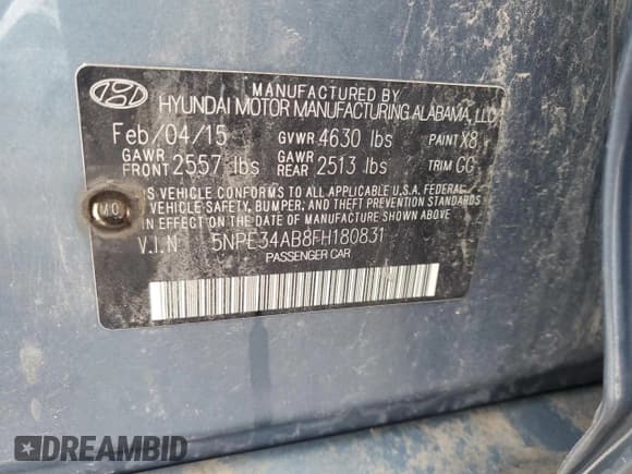 ✅ 2015 Hyundai Sonata Sport • VIN: 5NPE34AB8FH180831 • Лот: 57813545. Опубликован ранее на Copart с пробегом 169 572 миль. Бесплатный доступ к архиву аукционных продаж из США и подробный отчёт об истории автомобиля на DreamBid. Изображение 12.