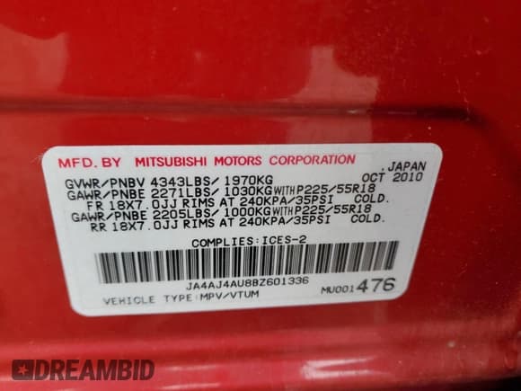 ✅ 2011 Mitsubishi Outlander Sport GT • VIN: JA4AJ4AU8BZ601336 • Lot: 51277685. Wystawiony na Copart z przebiegiem 233 459 mil. Bezpłatny archiwum sprzedaży aukcyjnych z USA i szczegółowy raport historii pojazdu na DreamBid. Zdjęcie 14.