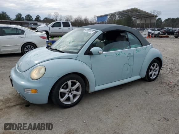 ✅ 2005 Volkswagen Beetle GLS • VIN: 3VWCD31Y75M366093 • Lot: 45969895. Listed on Copart with 100,678 mi. Free auction sales archive from the USA and detailed vehicle history report at DreamBid. Image 1.