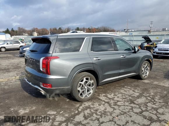 ✅ 2022 Hyundai Palisade Calligraphy • VIN: KM8R7DHE5NU453214 • Лот: 82228484. Опубликован ранее на Copart с пробегом 36 553 миль. Бесплатный доступ к архиву аукционных продаж из США и подробный отчёт об истории автомобиля на DreamBid. Изображение 3.