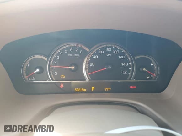 ✅ 2008 Cadillac STS AWD • VIN: 1G6DA67V180184463 • Lot: 65111595. Listed on Copart with 59,215 mi. Free auction sales archive from the USA and detailed vehicle history report at DreamBid. Image 9.