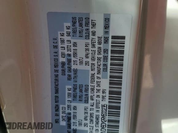 ✅ 2024 Mazda CX-30 S Premium • VIN: 3MVDMBDM2RM600235 • Lot: 86237855. Wystawiony na Copart z przebiegiem Nie podano. Bezpłatny archiwum sprzedaży aukcyjnych z USA i szczegółowy raport historii pojazdu na DreamBid. Zdjęcie 14.