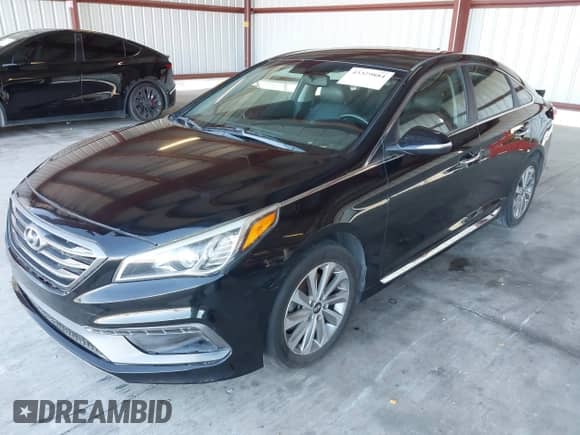 2015 Hyundai Sonata Sport with VIN 5NPE34AFXFH066851, listed as a IAAI auction lot 43329884 with 233,642 mi miles and . Bid and sale history available at DreamBid. Image 2.