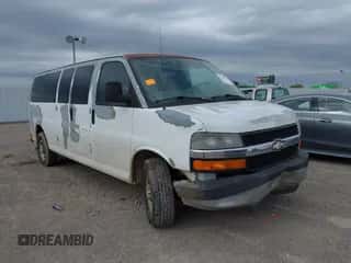 2008 Chevrolet Express Passenger с VIN 1GAHG39K881142695, выставлен на аукционе IAAI как лот 41257254 с пробегом 261 076 миль миль и . История ставок и продаж доступна на DreamBid. Изображение 1.