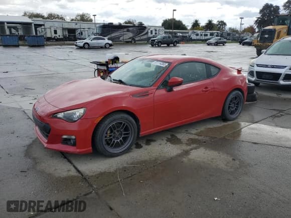 ✅ 2013 Subaru BRZ Limited • VIN: JF1ZCAC10D1601665 • Лот: 91114365. Опубликован ранее на Copart с пробегом 124 142 миль. Бесплатный доступ к архиву аукционных продаж из США и подробный отчёт об истории автомобиля на DreamBid. Изображение 1.