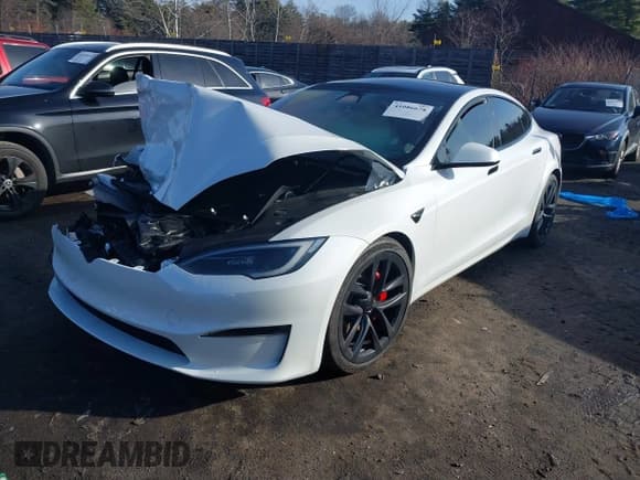 ✅ 2023 Tesla Model S Plaid • VIN: 5YJSA1E64PF512509 • Lot: 41086678. Listed on IAAI with Not provided. Free auction sales archive from the USA and detailed vehicle history report at DreamBid. Image 2.