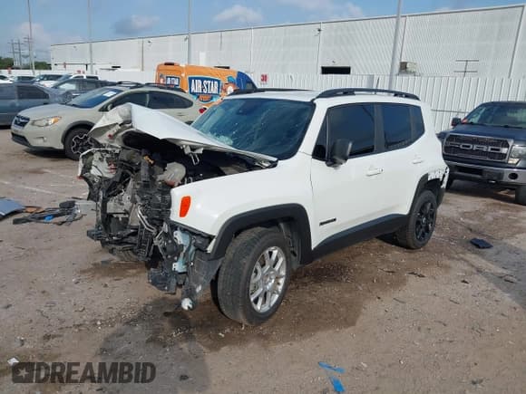 ✅ 2022 Jeep Renegade Latitude • VIN: ZACNJDB17NPN97243 • Lot: 43504259. Listed on IAAI with Not provided. Free auction sales archive from the USA and detailed vehicle history report at DreamBid. Image 2.