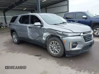 2023 Chevrolet Traverse LT Cloth with VIN 1GNEVGKW8PJ223755, listed as a IAAI auction lot 43251687 with 40,117 mi miles and . Bid and sale history available at DreamBid. Image 1.