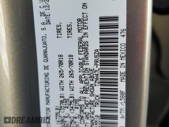 ✅ 2024 Toyota Tacoma TRD Off Road Hybrid • VIN: 3TYLC5LN9RT015510 • Lot: 82502775. Listed on Copart with 8,386 mi. Free auction sales archive from the USA and detailed vehicle history report at DreamBid. Image 12.