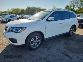 2020 Nissan Pathfinder S with VIN 5N1DR2AM0LC621550, listed as a Copart auction lot 71194485 with 111,495 mi miles and Salvage title. Bid and sale history available at DreamBid. Image 1.