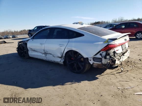 ✅ 2021 Audi RS 7 • VIN: WUAPCBF2XMN904458 • Lot: 80066123. Listed on Copart with 34,772 mi. Free auction sales archive from the USA and detailed vehicle history report at DreamBid. Image 2.