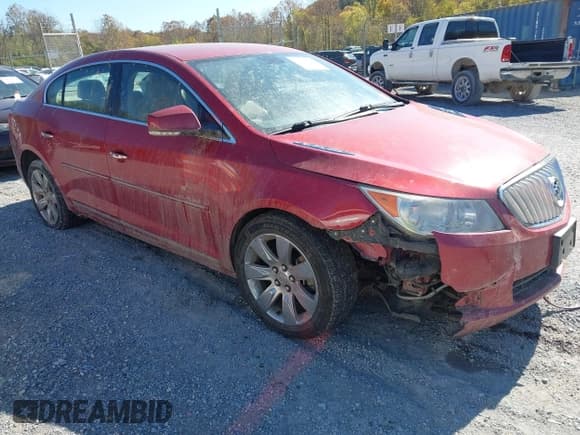 ✅ 2012 Buick LaCrosse Premium 3 • VIN: 1G4GH5G36CF242857 • Lot: 43473803. Listed on IAAI with 117,317 mi. Free auction sales archive from the USA and detailed vehicle history report at DreamBid. Image 1.