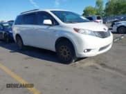✅ 2017 Toyota Sienna XLE • VIN: 5TDDZ3DC4HS169833 • Lot: 42215043. Listed on IAAI with 56,915 mi. Free auction sales archive from the USA and detailed vehicle history report at DreamBid. Image 1.