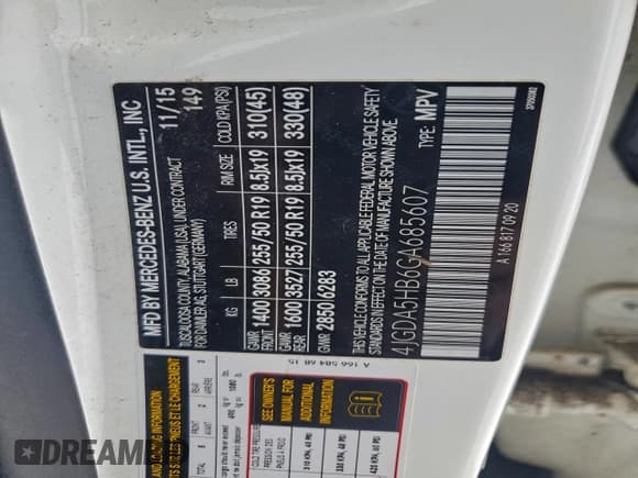 ✅ 2016 Mercedes-Benz GLE 350 • VIN: 4JGDA5HB6GA685607 • Lot: 95212155. Wystawiony na Copart z przebiegiem 94 331 mil. Bezpłatny archiwum sprzedaży aukcyjnych z USA i szczegółowy raport historii pojazdu na DreamBid. Zdjęcie 13.