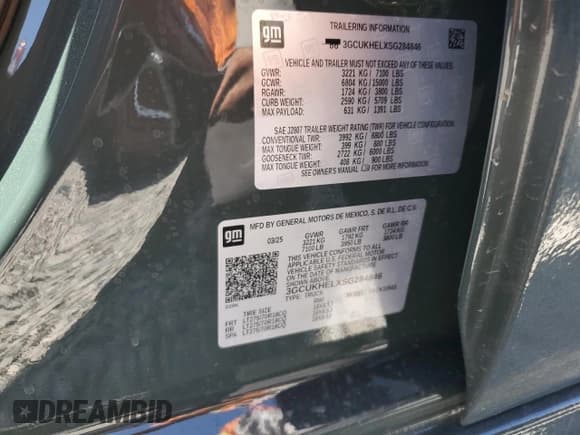 ✅ 2025 Chevrolet Silverado 1500 ZR2 • VIN: 3GCUKHELXSG284846 • Лот: 57671875. Опубликован ранее на Copart с пробегом 1 122 миль. Бесплатный доступ к архиву аукционных продаж из США и подробный отчёт об истории автомобиля на DreamBid. Изображение 13.