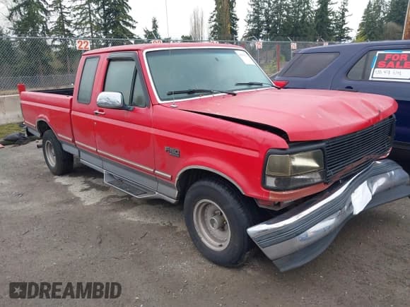 ✅ 1995 Ford F-150 • VIN: 1FTEX15N2SKA19586 • Lot: 43835311. Listed on IAAI with 230,188 mi. Free auction sales archive from the USA and detailed vehicle history report at DreamBid. Image 1.