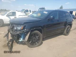 2020 Jeep Grand Cherokee Laredo E z VIN 1C4RJFAGXLC126761, wystawiony jako Copart lot #80710695 z przebiegiem 37 797 mil mil oraz Szkoda całkowita • Salvage title. Historia ofert i sprzedaży dostępna na DreamBid. Obrazek 1.