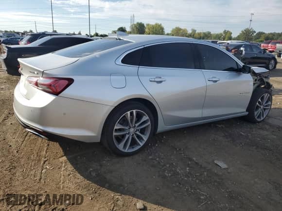 2022 Chevrolet Malibu Premier with VIN 1G1ZE5SX1NF105160, listed as a Copart auction lot 71912855 with 46,036 mi miles and Clean title. Bid and sale history available at DreamBid. Image 3.