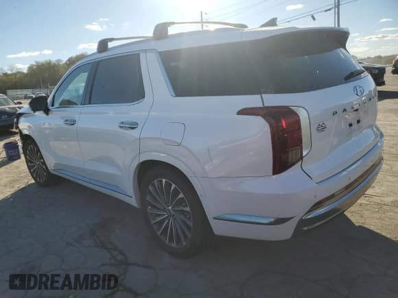 ✅ 2023 Hyundai Palisade Calligraphy • VIN: KM8R7DGE4PU617346 • Lot: 76721464. Listed on Copart with 13,958 mi. Free auction sales archive from the USA and detailed vehicle history report at DreamBid. Image 2.