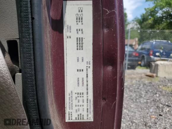 2003 Chevrolet Express Passenger with VIN 1GBFG15X431233061, listed as a Copart auction lot 62646375 with Not provided miles and Salvage title. Bid and sale history available at DreamBid. Image 13.