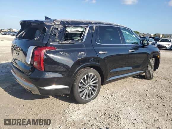2024 Hyundai Palisade Calligraphy z VIN KM8R74GE5RU723579, wystawiony jako Copart lot #67461754 z przebiegiem 2 256 mil mil oraz Nie do naprawy • Non repairable. Historia ofert i sprzedaży dostępna na DreamBid. Obrazek 3.
