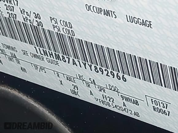 ✅ 2000 Lincoln LS • VIN: 1LNHM87A1YY892966 • Lot: 43856494. Wystawiony na IAAI z przebiegiem 119 877 mil. Bezpłatny archiwum sprzedaży aukcyjnych z USA i szczegółowy raport historii pojazdu na DreamBid. Zdjęcie 9.