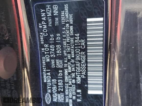 2019 Hyundai Veloster Premium z VIN KMHTG6AF9KU011844, wystawiony jako Copart lot #47063295 z przebiegiem 65 045 mil mil oraz Szkoda całkowita • Salvage title. Historia ofert i sprzedaży dostępna na DreamBid. Obrazek 12.