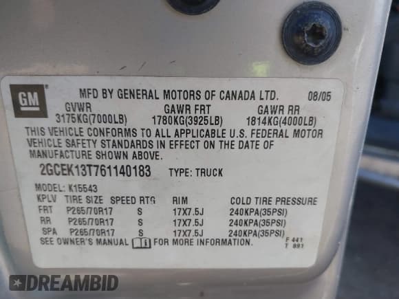 ✅ 2006 Chevrolet Silverado 1500 LT1 • VIN: 2GCEK13T761140183 • Лот: 41760307. Опубликован ранее на IAAI с пробегом 225 644 миль. Бесплатный доступ к архиву аукционных продаж из США и подробный отчёт об истории автомобиля на DreamBid. Изображение 9.