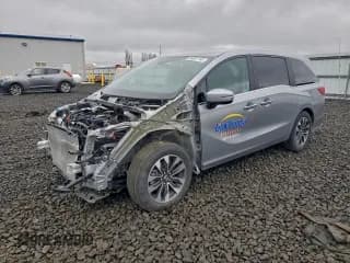 ✅ 2024 Honda Odyssey EX-L • VIN: 5FNRL6H66RB023680 • Lot: 95801145. Listed on Copart with 15,832 mi. Free auction sales archive from the USA and detailed vehicle history report at DreamBid. Image 1.