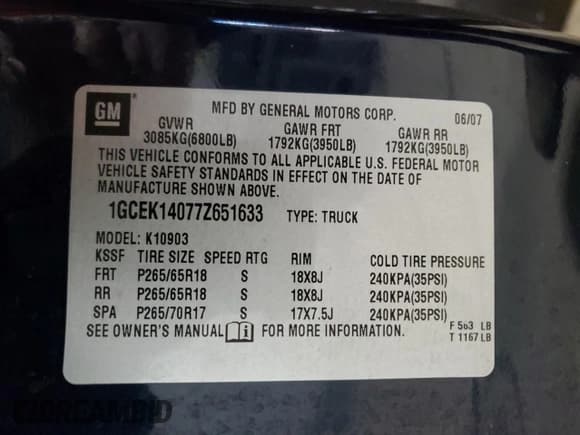 ✅ 2007 Chevrolet Silverado 1500 Work Truck • VIN: 1GCEK14077Z651633 • Lot: 52097225. Listed on Copart with 153,206 mi. Free auction sales archive from the USA and detailed vehicle history report at DreamBid. Image 12.