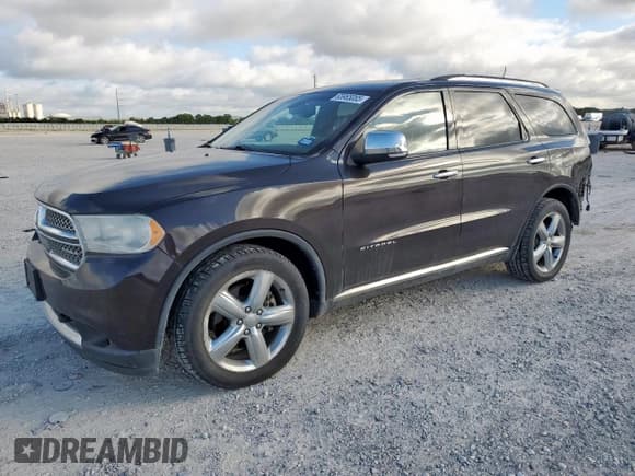 ✅ 2013 Dodge Durango Citadel • VIN: 1C4SDJET6DC561832 • Lot: 65965085. Listed on Copart with 126,630 mi. Free auction sales archive from the USA and detailed vehicle history report at DreamBid. Image 1.