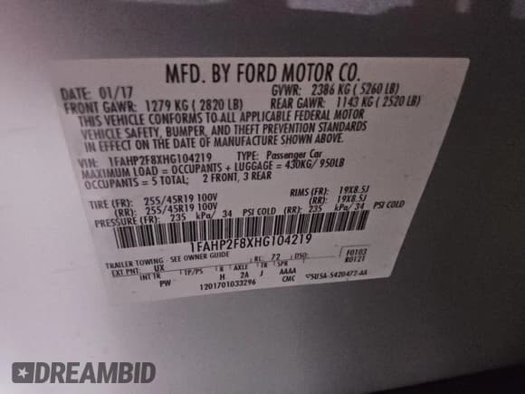 ✅ 2017 Ford Taurus Limited • VIN: 1FAHP2F8XHG104219 • Lot: 91406825. Wystawiony na Copart z przebiegiem 145 015 mil. Bezpłatny archiwum sprzedaży aukcyjnych z USA i szczegółowy raport historii pojazdu na DreamBid. Zdjęcie 12.