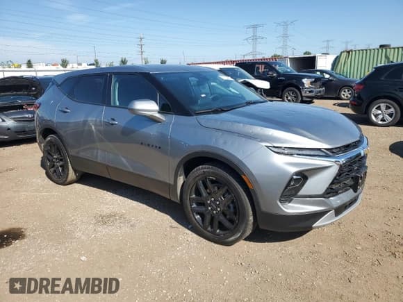 ✅ 2023 Chevrolet Blazer LT • VIN: 3GNKBHR40PS178511 • Lot: 71103685. Listed on Copart with 24,763 mi. Free auction sales archive from the USA and detailed vehicle history report at DreamBid. Image 4.