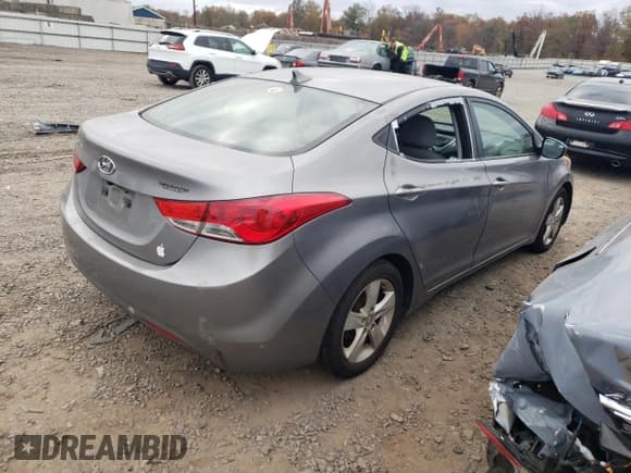 ✅ 2011 Hyundai Elantra GLS • VIN: KMHDH4AE5BU146834 • Lot: 90290935. Listed on Copart with Not provided. Free auction sales archive from the USA and detailed vehicle history report at DreamBid. Image 3.