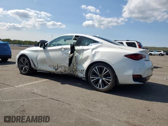 ✅ 2021 Infiniti Q60 Luxe • VIN: JN1EV7KL3MM470046 • Lot: 57998345. Listed on Copart with 36,378 mi. Free auction sales archive from the USA and detailed vehicle history report at DreamBid. Image 2.