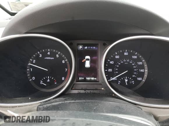 2019 Hyundai Santa Fe SE with VIN KM8SNDHF1KU302754, listed as a Copart auction lot 90800155 with 162,192 mi miles and Clean title. Bid and sale history available at DreamBid. Image 9.