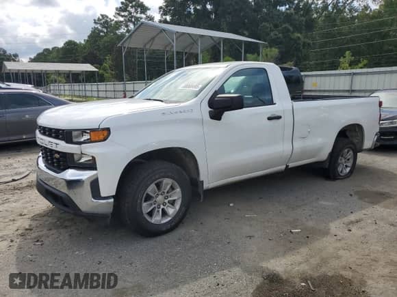2022 Chevrolet Silverado 1500 Work Truck z VIN 3GCNWAED1NG215329, wystawiony jako Copart lot #68860495 z przebiegiem 44 819 mil mil oraz Szkoda całkowita • Salvage title. Historia ofert i sprzedaży dostępna na DreamBid. Obrazek 1.